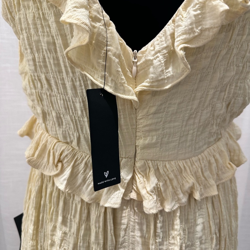 Lulu's Yellow Ruffle Mini Dress - Picture 7 of 12